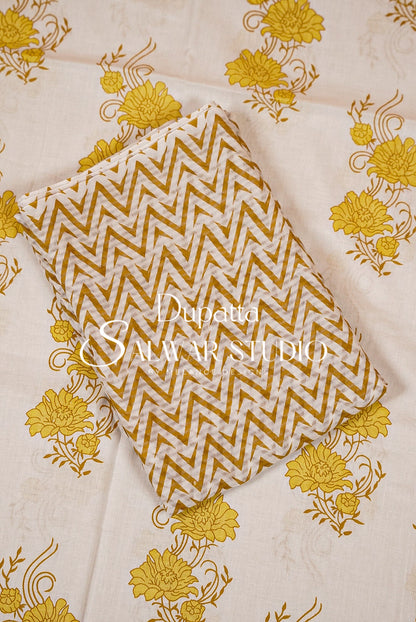 Cotton Printed Unstitched Salwar suits AC0011