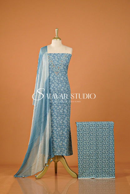 Printed Cotton Unstitched Salwar Suits AC0151