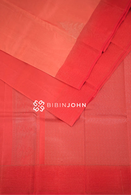 Silk Saree For Women Coral Pink BJ2382