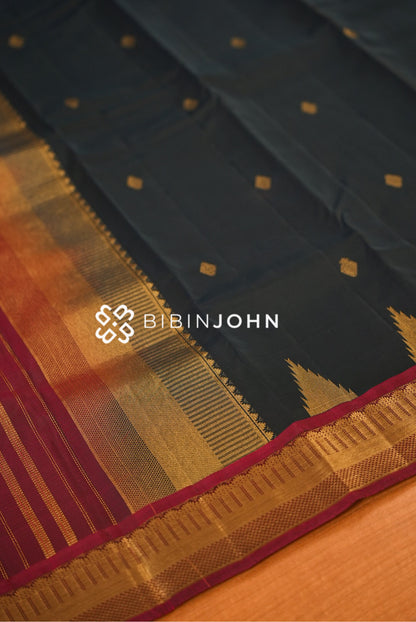 Silk Saree For Women Black BJ2637