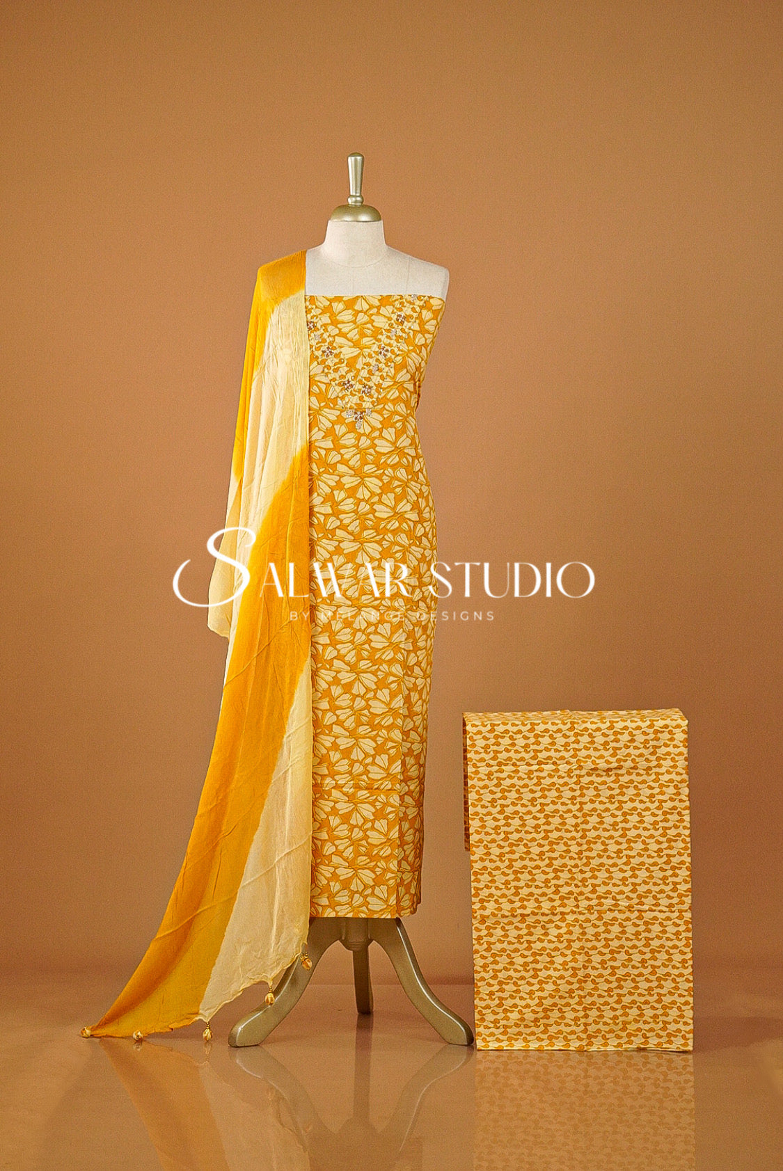 Printed Cotton Unstitched Salwar Suits AC0150