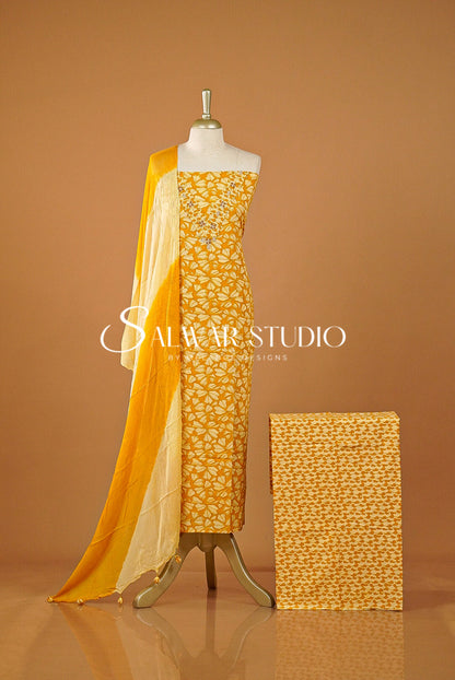 Printed Cotton Unstitched Salwar Suits AC0150