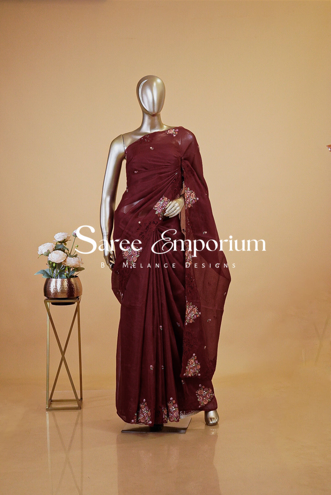 Cotta Embroidery Saree MDS0187