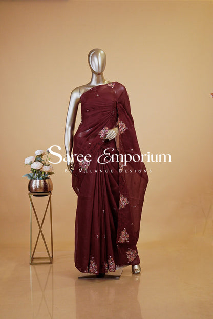 Cotta Embroidery Saree MDS0187