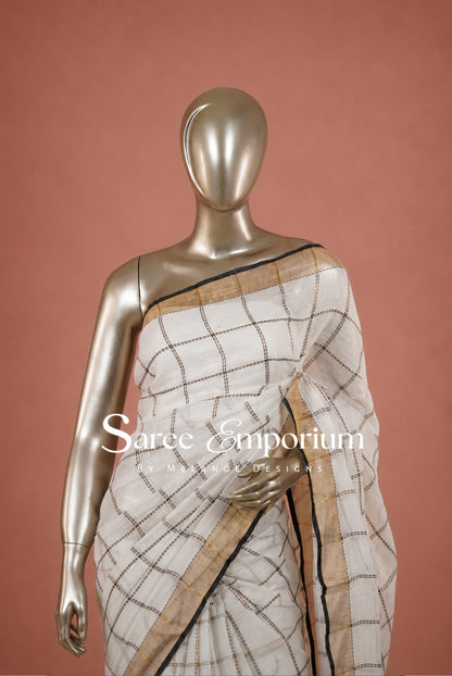 Linen Weaving Saree MDS0119