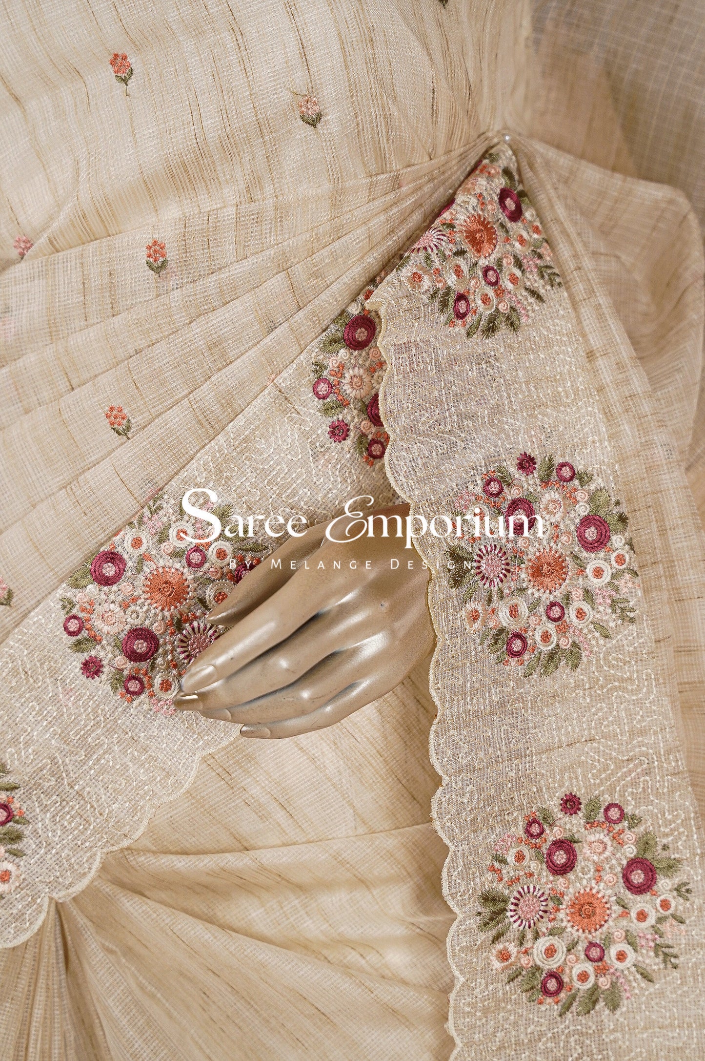 Cotta Embroidery Saree MDS0092