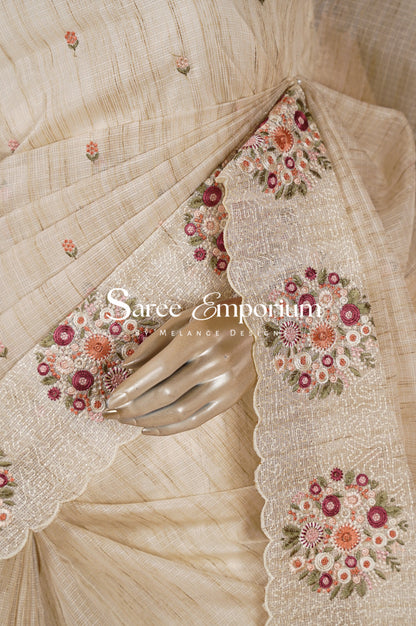 Cotta Embroidery Saree MDS0092