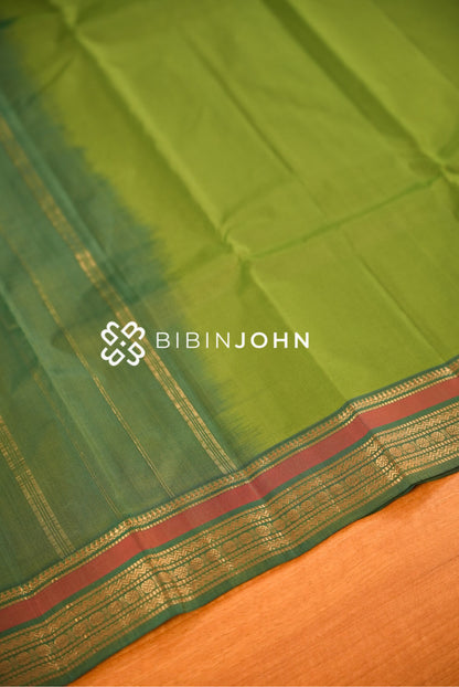 Silk Saree For Women Leaf Green BJ2553