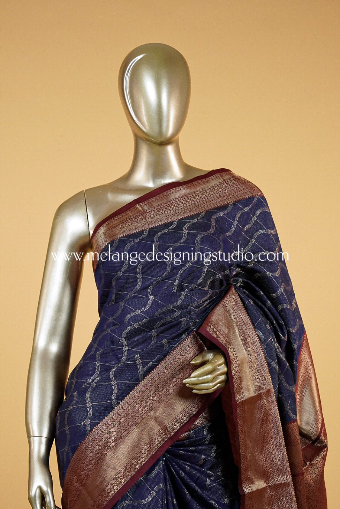 Semi Brocade Saree MDS0132