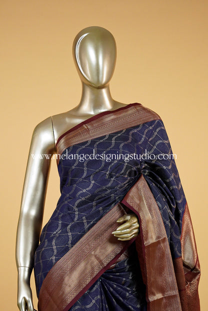 Semi Brocade Saree MDS0132