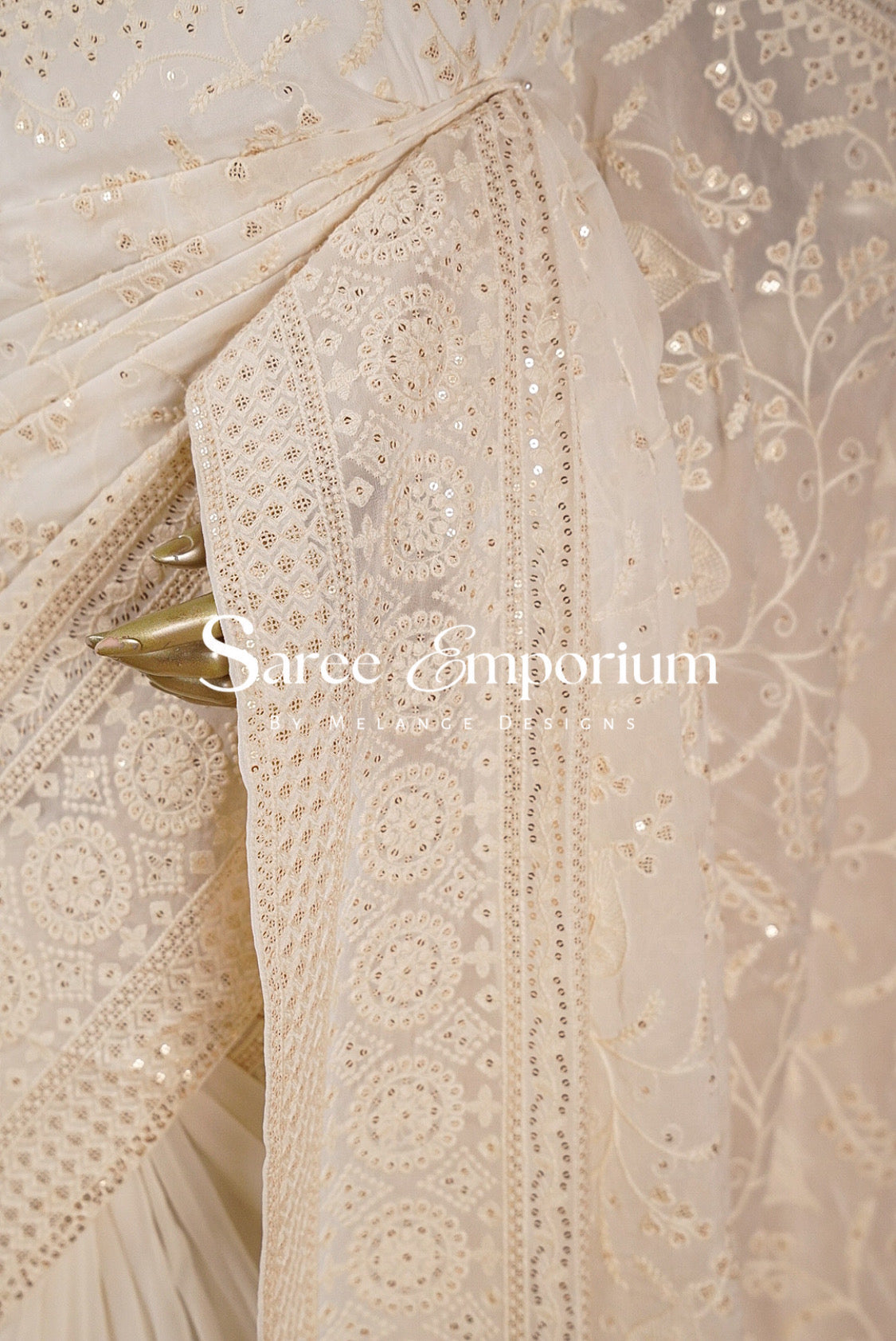 Georgette Embroidery Sarees MDS0021