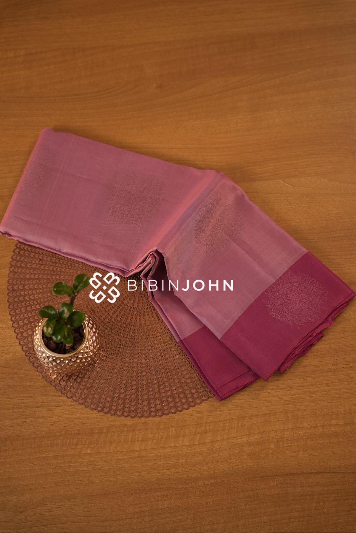 Silk Saree For Women Dusty Rose Pink BJ2317