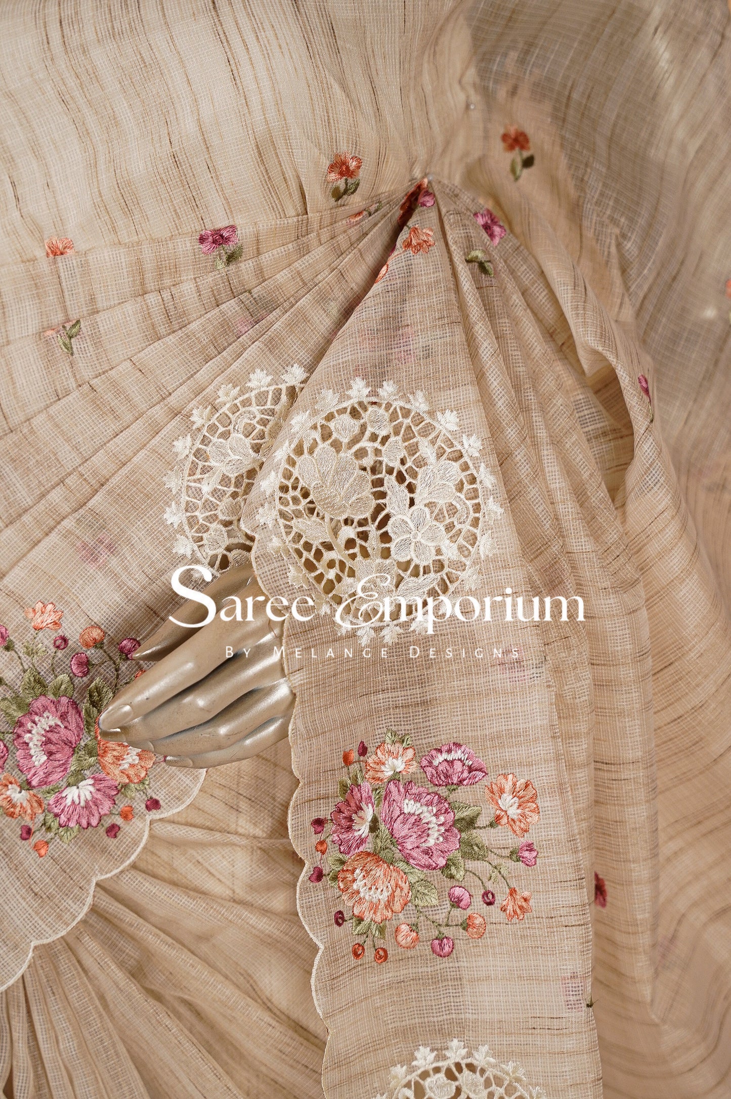 Cotta Embroidery Saree MDS0093