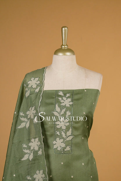 Cotta Embroidery Unstitched Salwar Suits AC0095