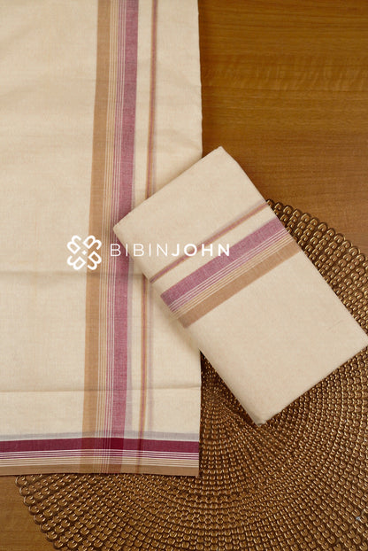 Cotton Dhoti For Men Off White BJ0976