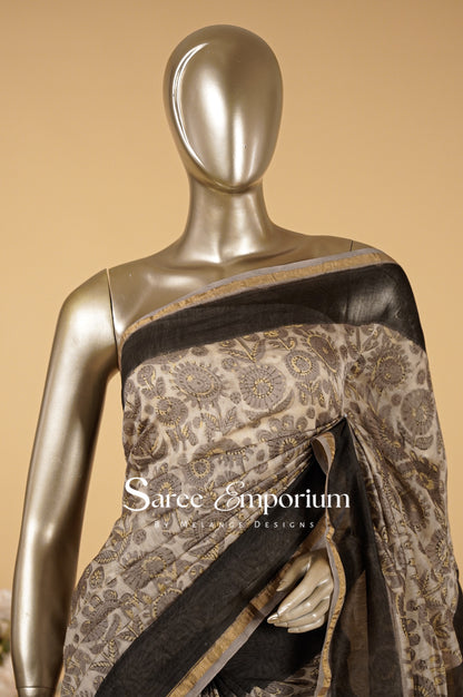 Printed Vanaspati Saree MDS0099