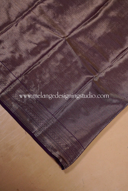 Semi Brocade Saree MDS0133
