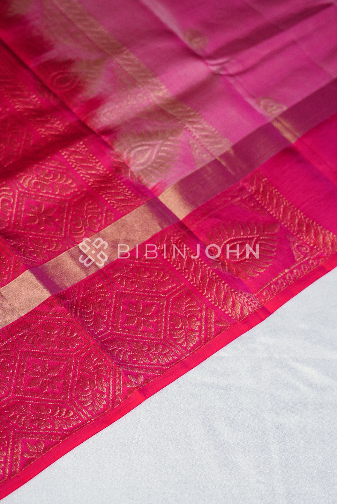 Semi Silk Saree  For Women Pink BJ0852