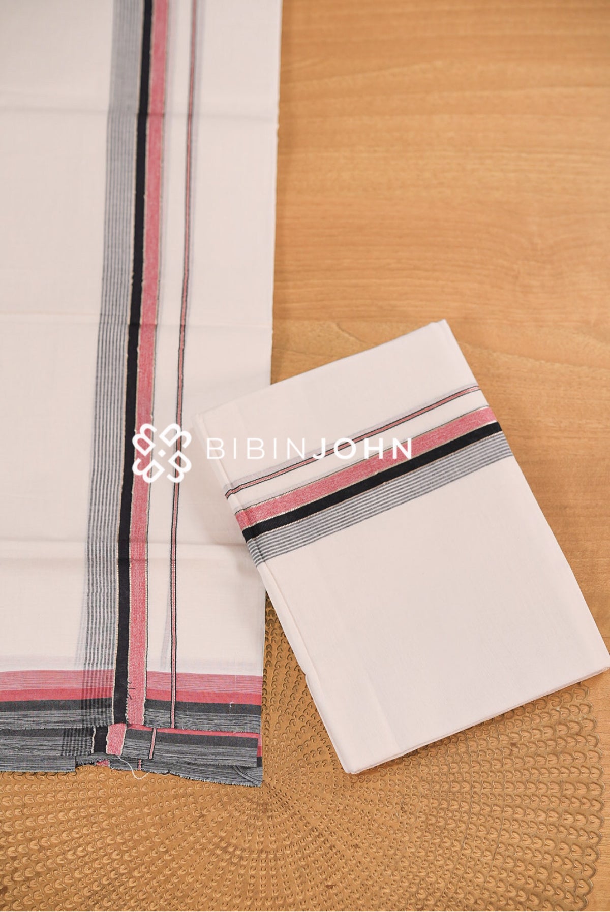 Cotton Dhoti For Men White BJ2559