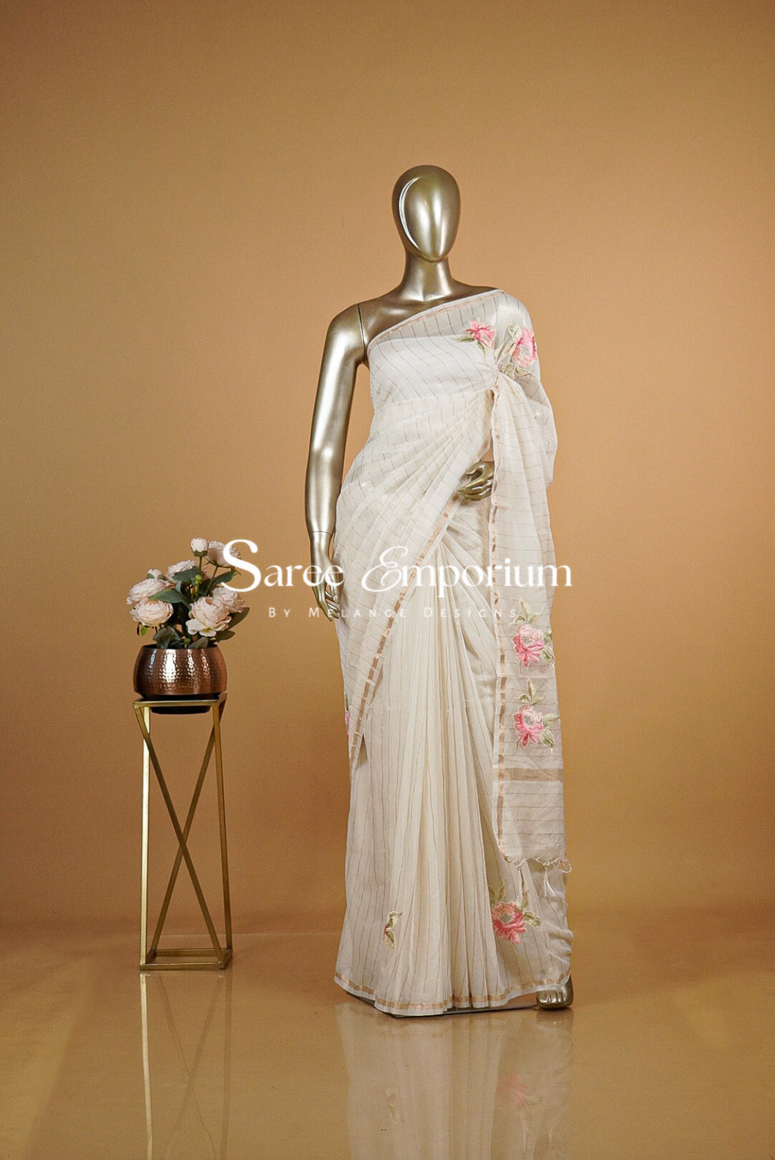 Chanderi Embroidery Sarees MDS0206