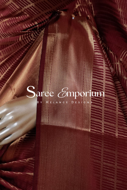 Semi Brocade Saree MDS0149