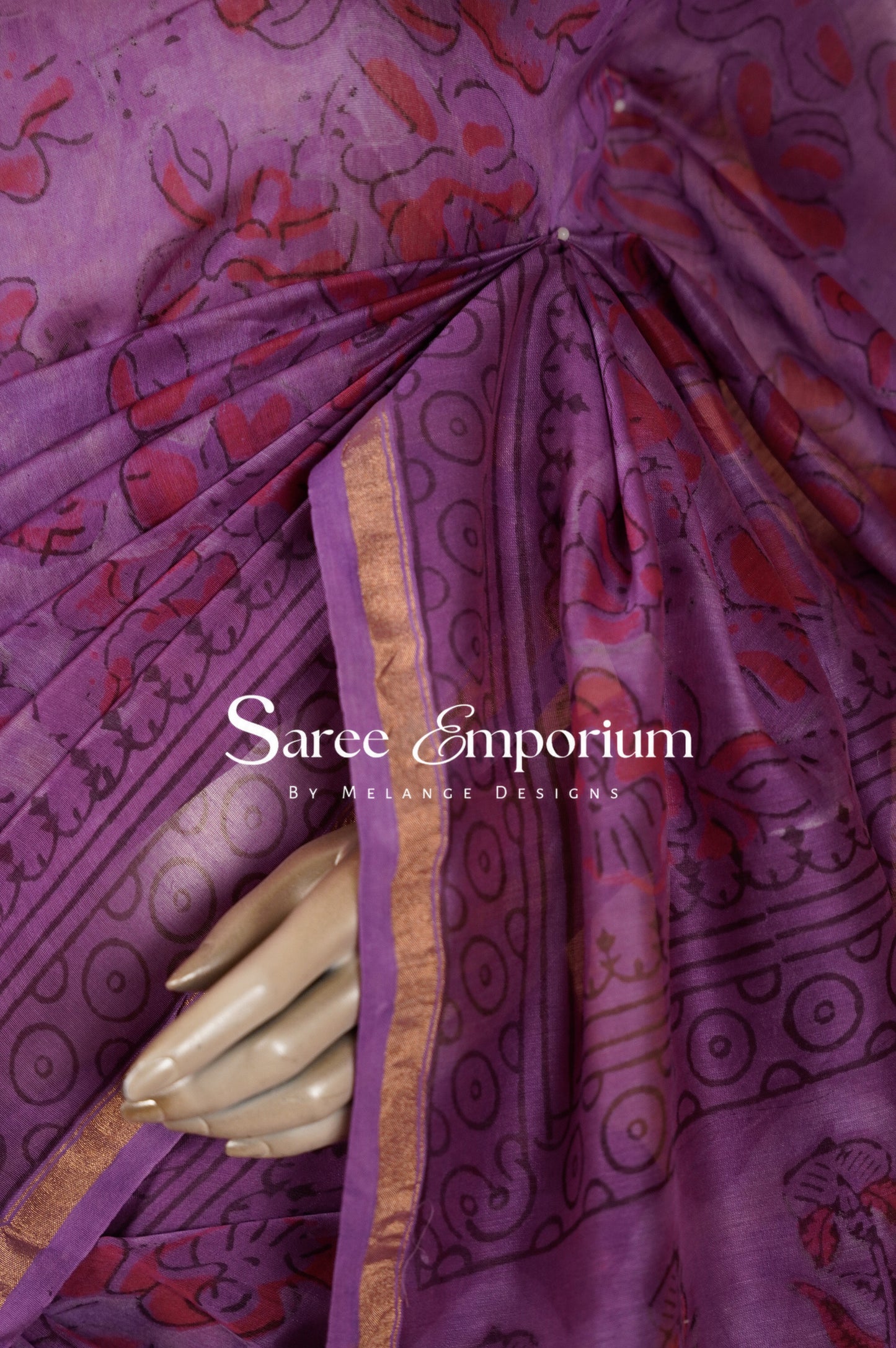 Printed Vanaspati Saree MDS0096