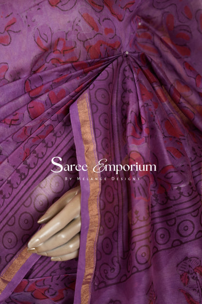 Printed Vanaspati Saree MDS0096