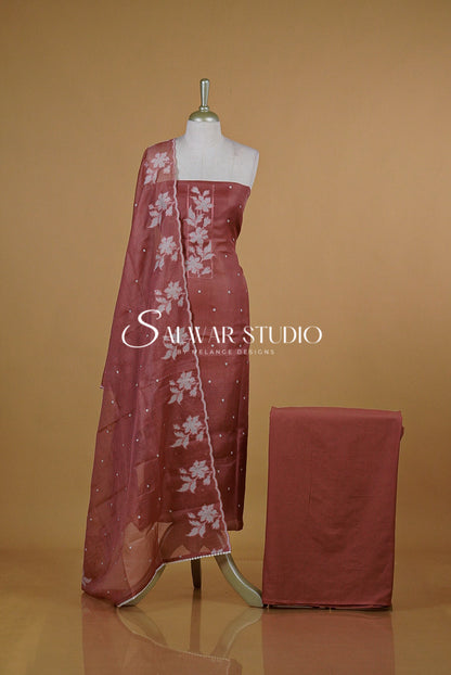 Cotta Embroidery Unstitched Salwar Suits AC0094