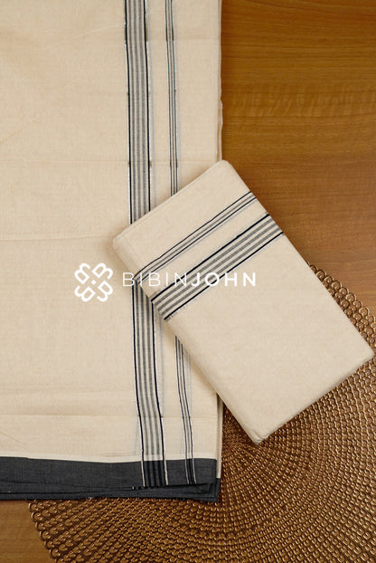 Cotton Dhoti For Men Off White BJ0980
