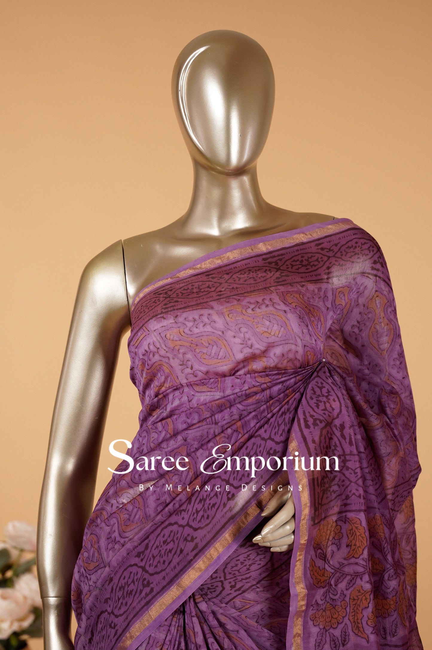 Printed Vanaspati Saree MDS0094