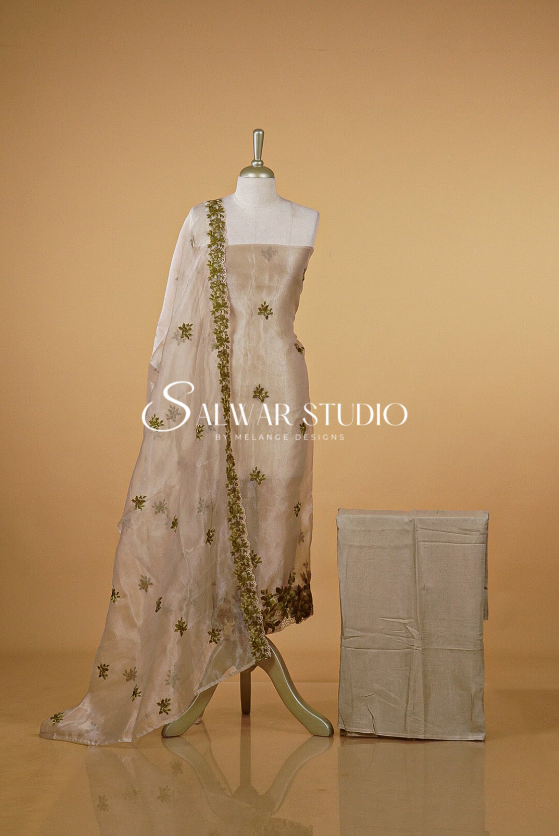 Tissue Embroidery Unstitched Salwar Suits AC0073