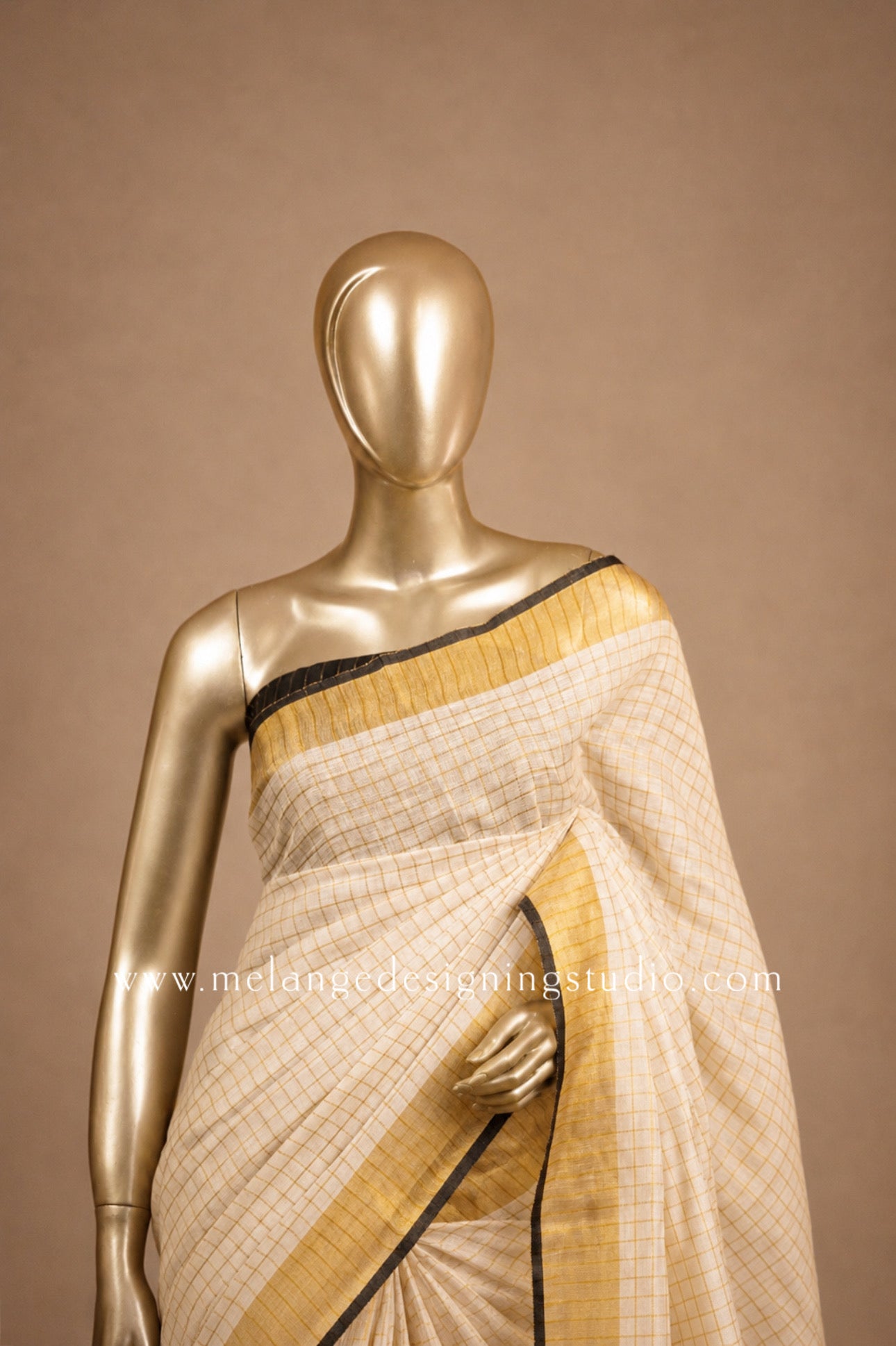 Linen Weaving  Saree MDS0007