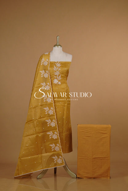 Cotta Embroidery Unstitched Salwar Suits AC0093