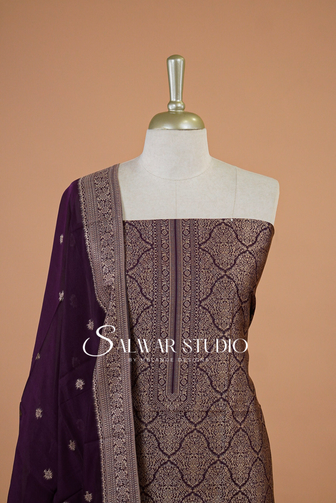 Silk Banarasi Unstitched Salwar Suits AC0122