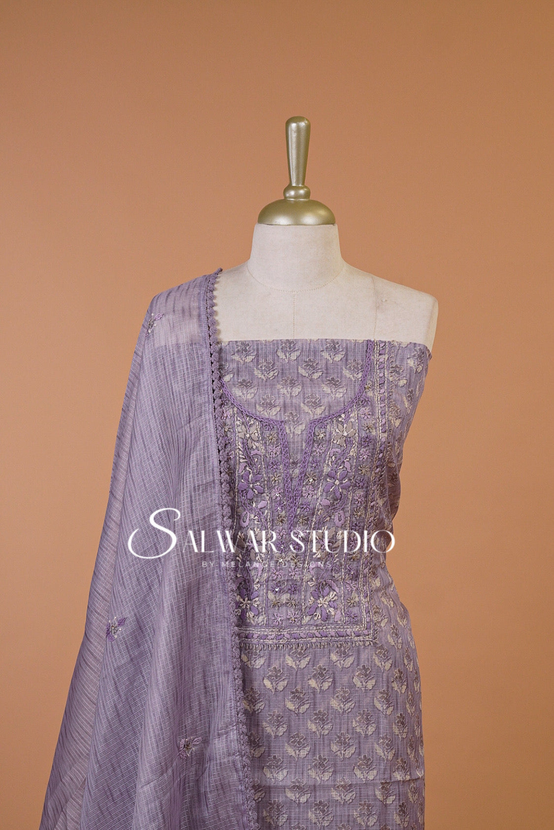 Cotta Embroidery Unstitched Salwar Suits AC00111