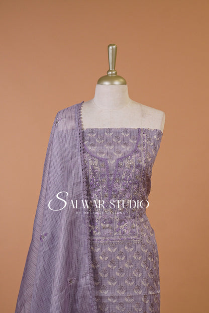 Cotta Embroidery Unstitched Salwar Suits AC00111