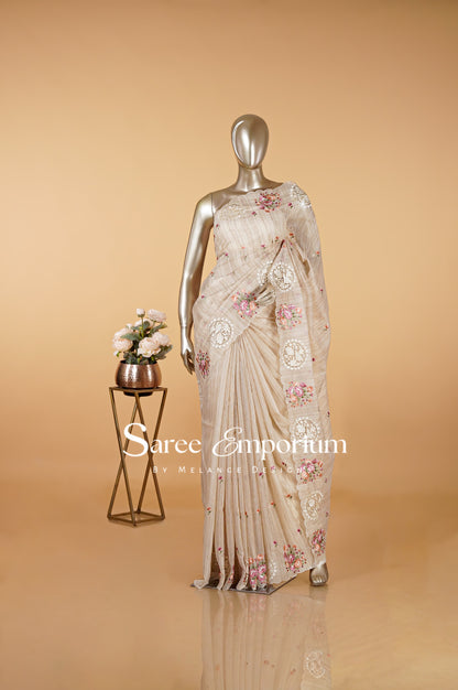 Cotta Embroidery Saree MDS0093