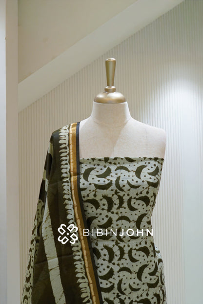 Semi Maheshwari Unstitched Salwar Suit Material BJ2166