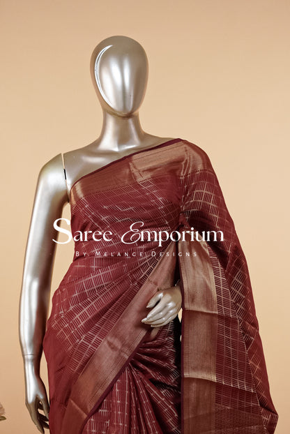 Semi Brocade Saree MDS0149