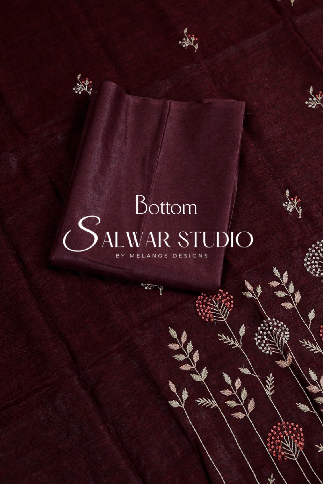 Linen Embroidery Unstitched Salwar Suits AC0055