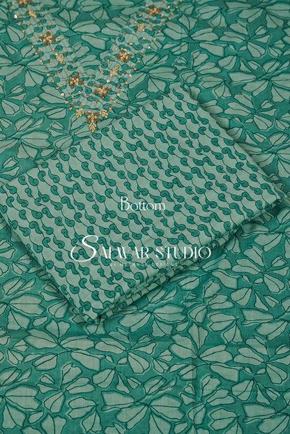 Printed Cotton Unstitched Salwar Suits AC0152