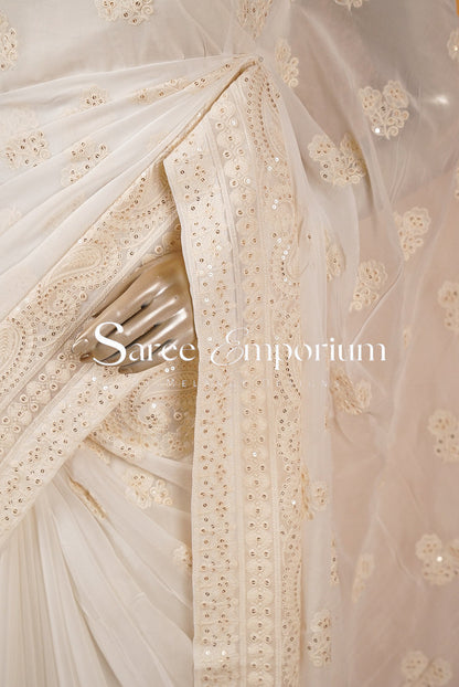 Georgette Embroidery Saree MDS0015