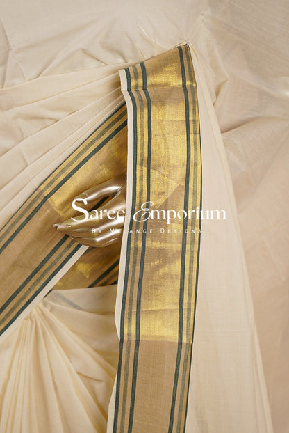 Cotton Kasavu Sarees MDS0036