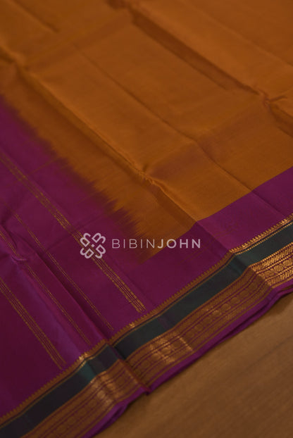 Silk Saree For Women Copper Orange BJ2295