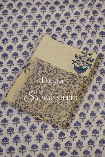 Printed Cotton Unstitched Salwar Suits AC0162
