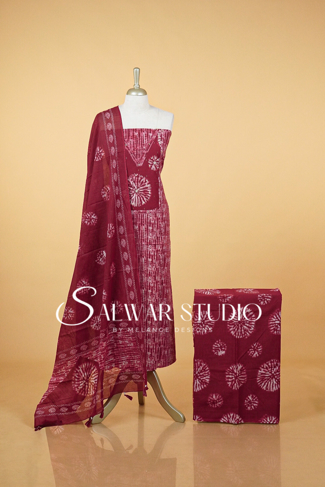 Printed Cotton Unstitched Salwar Suits AC0051