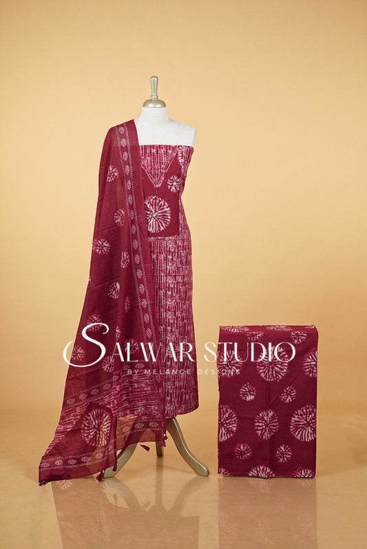 Printed Cotton Unstitched Salwar Suits AC0051