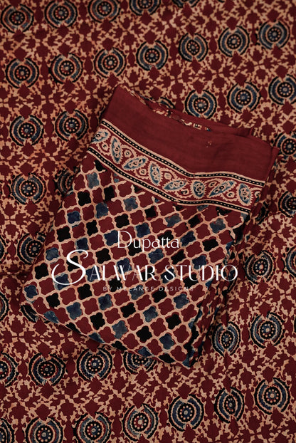Modal Ajrakh Unstitched Salwar Suits AC0045