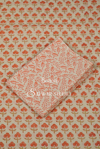 Printed Cotton Unstitched Salwar Suits AC0161