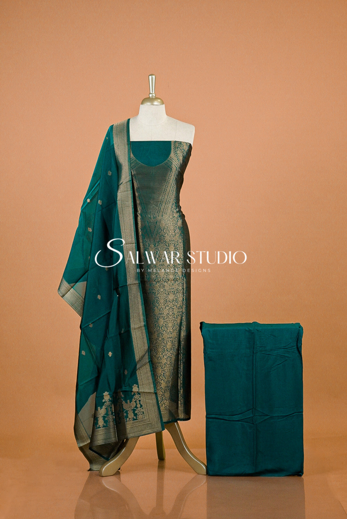 Silk Banarasi Unstitched Salwar Suits AC0126